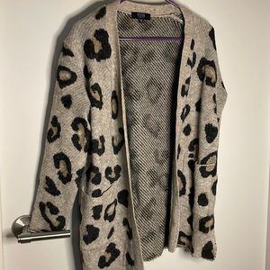 Leopard print cardigan